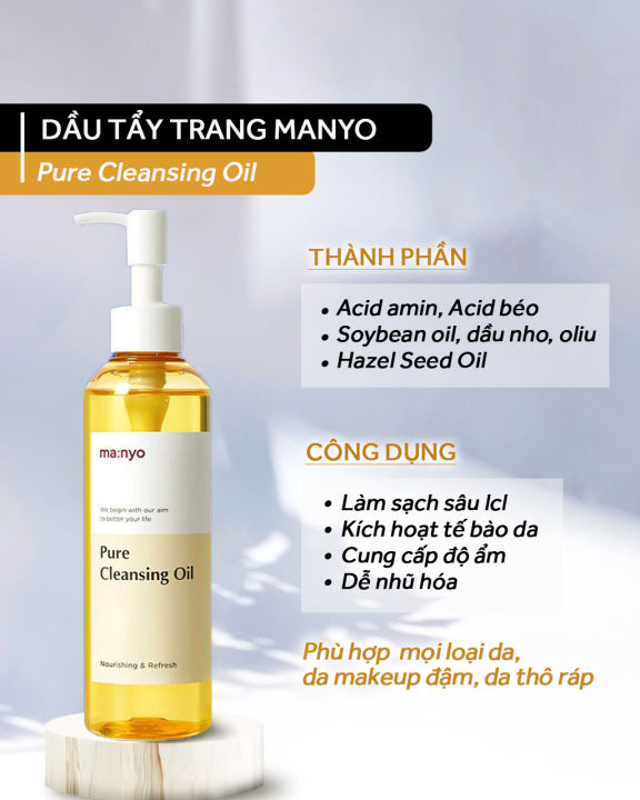 Hình ảnh minh họa củaDầu Tẩy Trang Manyo Nguyên Chất 200ml Pure Cleansing Oil