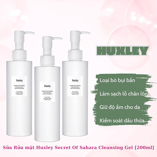 Hình ảnh minh họa củaGel rửa mặt cao cấp cho da nhạy cảm 200ml / Huxley Cleansing Gel