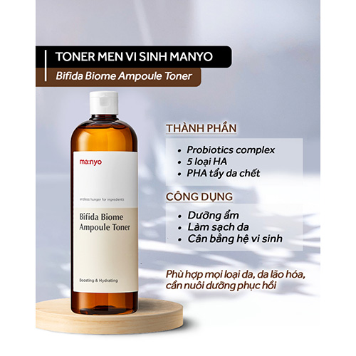 Hình ảnh minh họa củaToner Manyo Bifida Biome Ampoule Toner