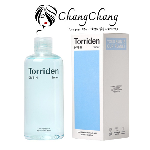 Toner Cấp Nước Phục Hồi Da Torriden Dive In Low Molecular Hyaluronic Acid Toner 300ml