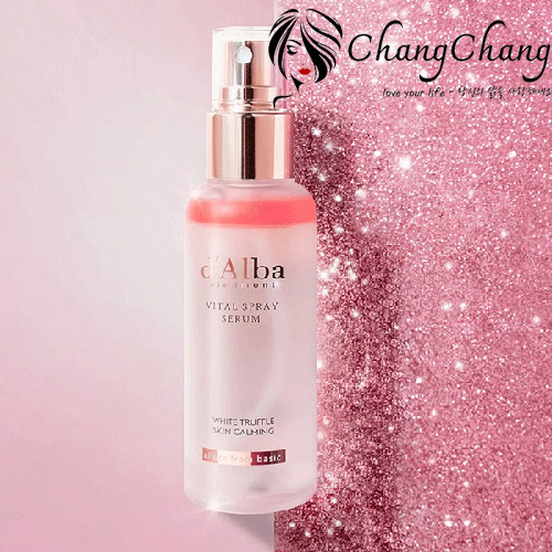 Xịt Khoáng Dưỡng Sáng Da, Chống Lão Hóa d'Alba White Truffle Vital Spray Serum (Hồng)