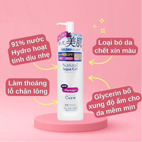 Hình ảnh minh họa củaTẩy Tế Bào Chết Dạng Gel Dịu Nhẹ Cure Natural Aqua Gel