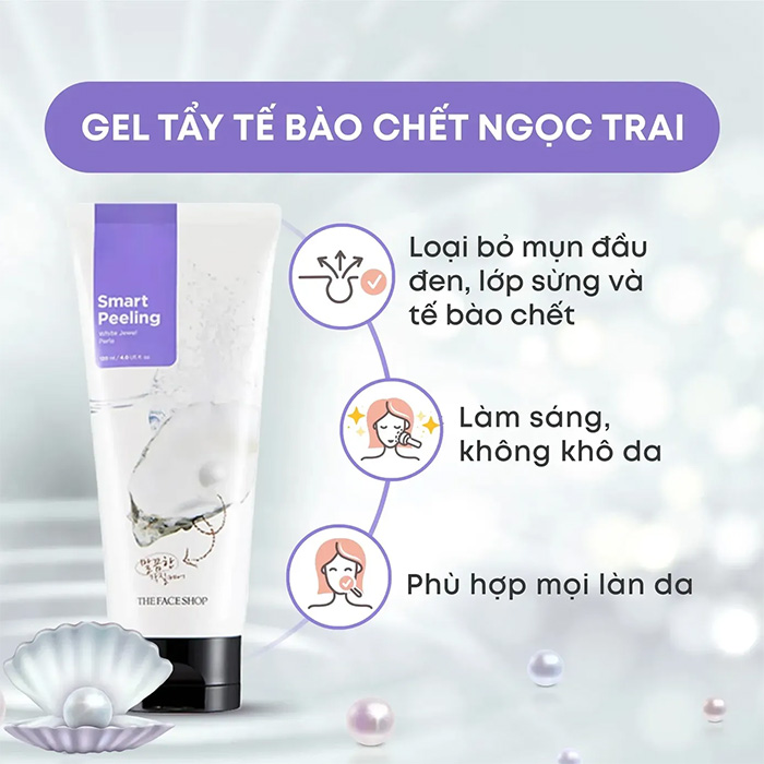 Hình ảnh minh họa củaTẩy tế bào chết Ngọc Trai SMART PEELING White Jewel