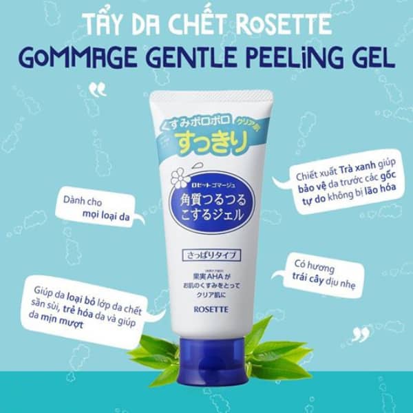 Hình ảnh minh họa củaTẩy Tế Bào Chết Rosette Cho Mọi Loại Da 180g Gommage Gentle Peeling Gel (Xanh)