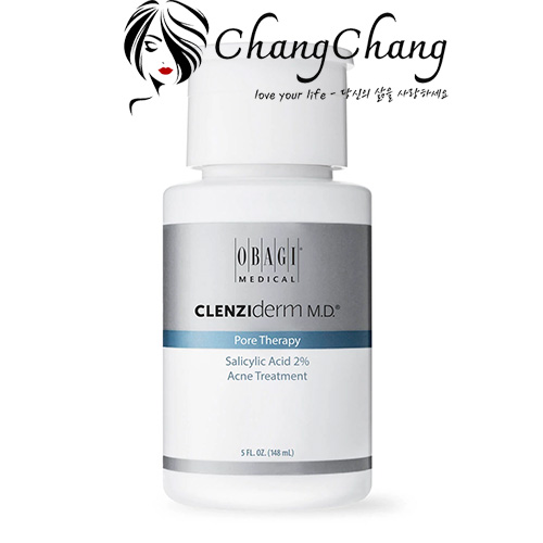 Dung dịch tẩy da chết, ngừa mụn chứa BHA (2% Salicylic Acid) Obagi Clenziderm MD Pore Therapy