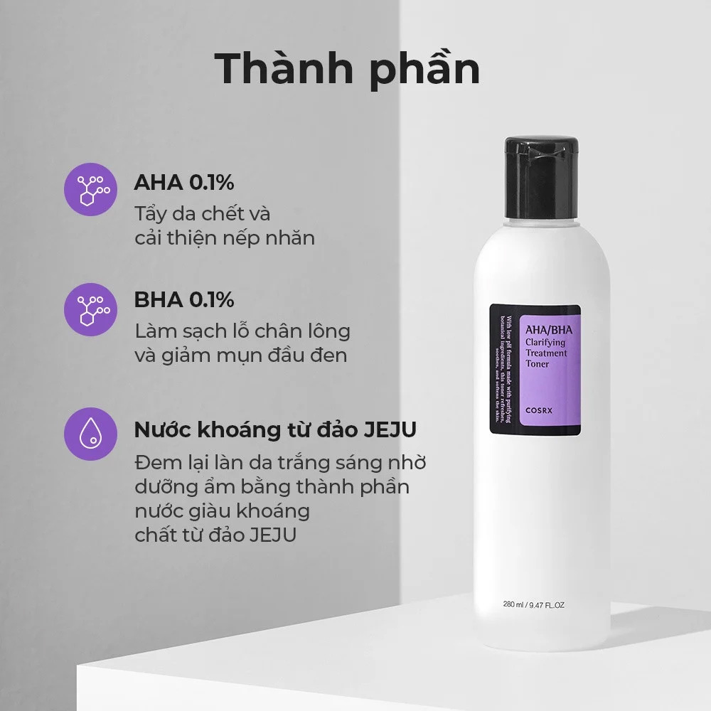 Hình ảnh minh họa củaNước Hoa Hồng Cosrx Tẩy Tế Bào Chết Hoá Học 150ml AHA/BHA Clarifying Treatment Toner