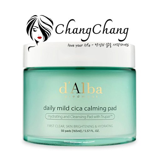 Toner Pad d'Alba Daily Mild Cica Calming Pad 50 miếng làm dịu da