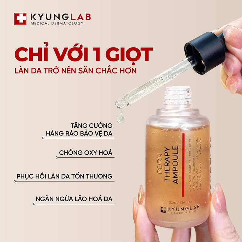 Hình ảnh minh họa củaKyung Lab Tinh chất Phục Hồi PDRN Therapy Ampoule 50ml