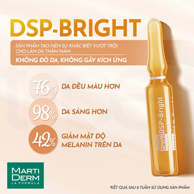 Hình ảnh minh họa củaAmpoule Dưỡng Sáng Đều Màu Da, Giảm Đốm Sắc Tố - MartiDerm Pigment Zero DSP Bright