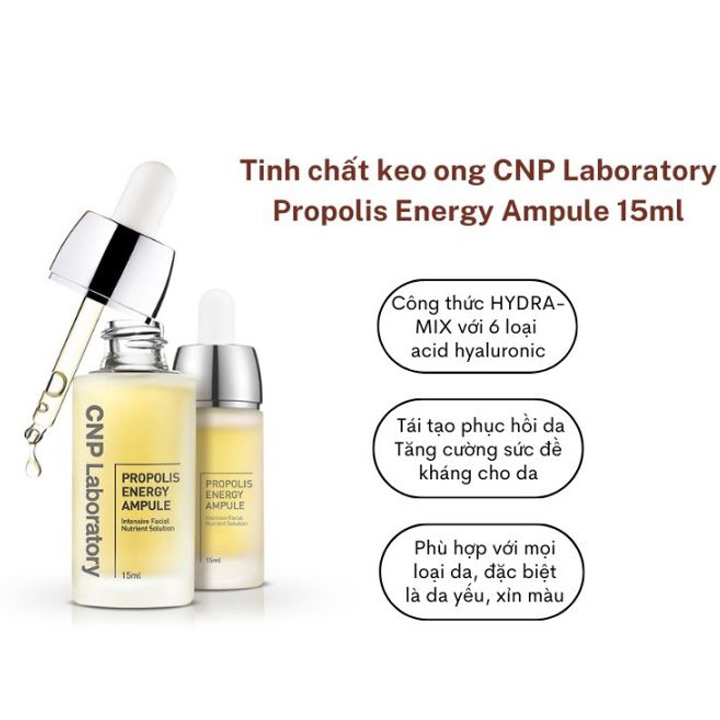 Hình ảnh minh họa củaSerum Keo Ong Tái Tạo Phục Hồi Da CNP Laboratory Propolis Energy Ampule