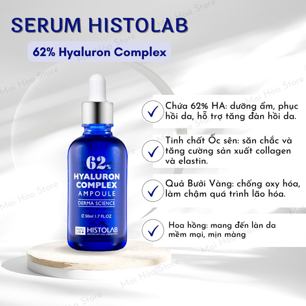 Hình ảnh minh họa củaSerum dưỡng ẩm Histolab 62% Hyaluron Complex Ampoule Derma Science