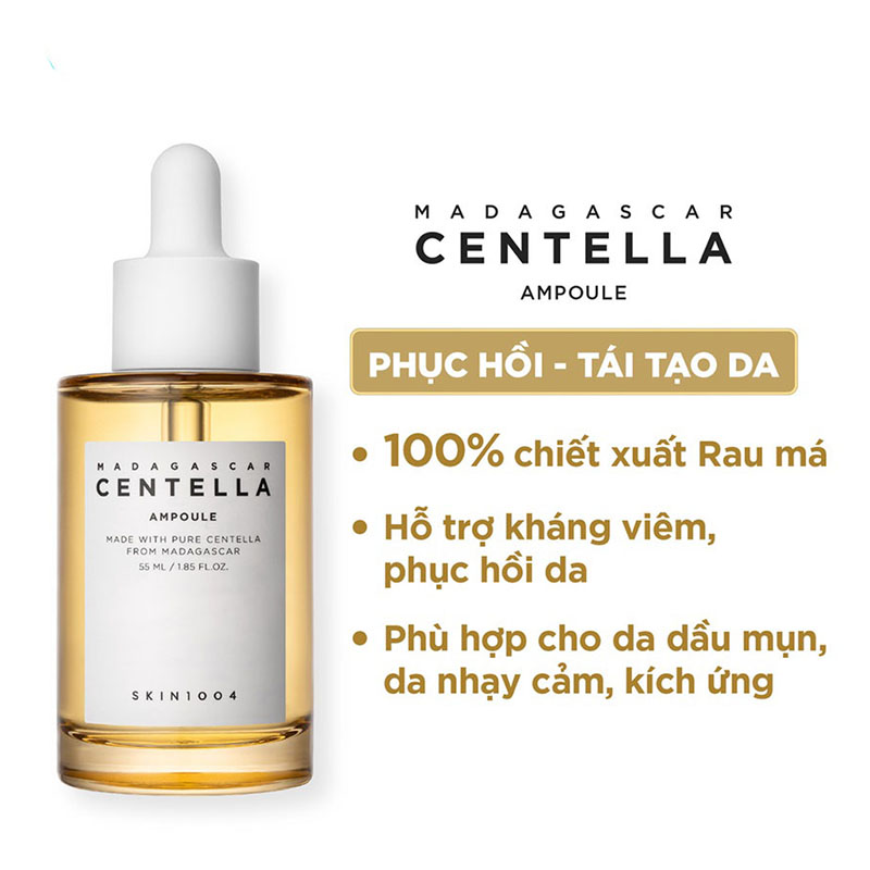 Hình ảnh minh họa củaSerum rau má trị mụn Skin1004 Madagascar Centella Ampoule