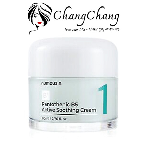 Kem Dưỡng ẩm, Giảm Dầu Mụn Numbuzin No.1 Pantothenic B5 Active Soothing Cream 80ml