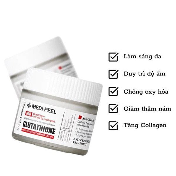 Hình ảnh minh họa củaKem Dưỡng Hỗ Trợ Dưỡng Sáng Da Medi-Peel Bio-Intense Glutathione White Cream 50g