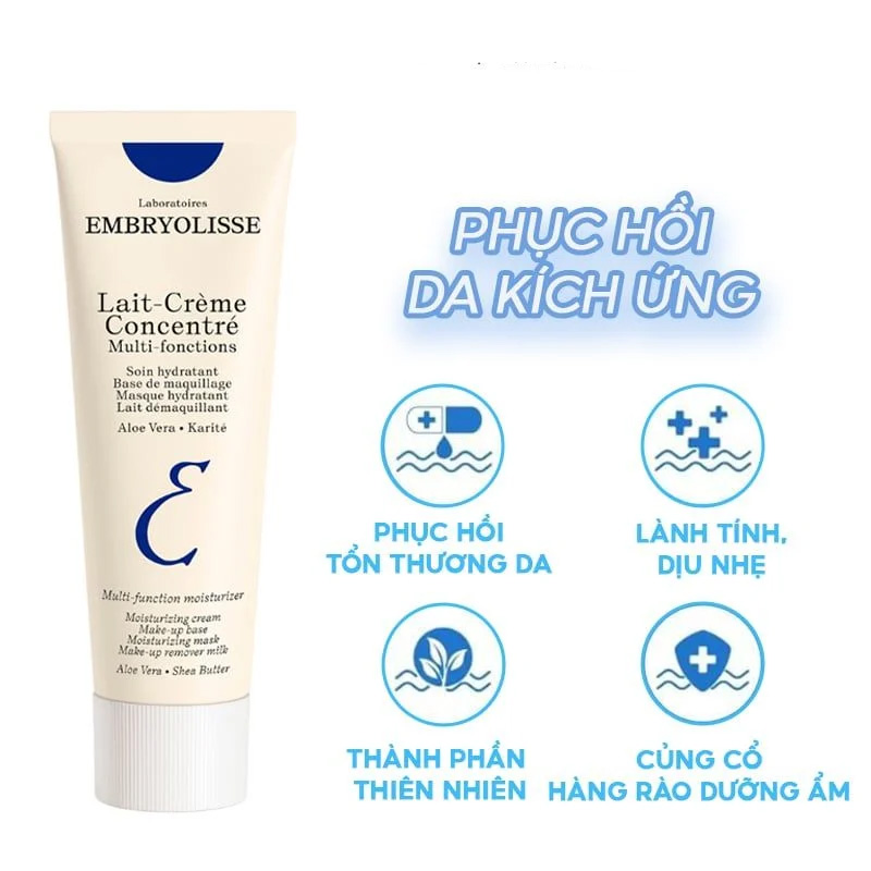 Hình ảnh minh họa củaKem Dưỡng Ẩm Phục Hồi Da Embryolisse Lait Crème Concentré