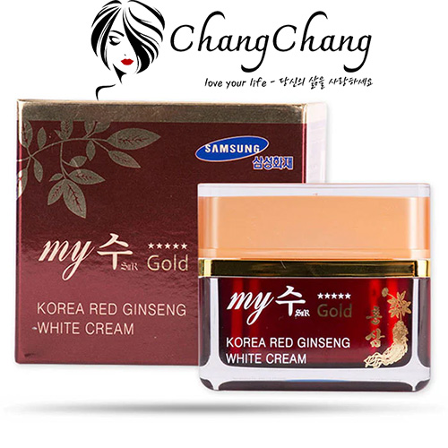 Hình ảnh minh họa củaKem Dưỡng Nhân Sâm My Gold Korea Red Ginseng White Cream 50ml