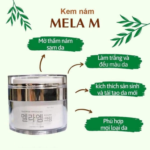 Hình ảnh minh họa củaKem Trị Nám Mela M Whitening Magic Cream