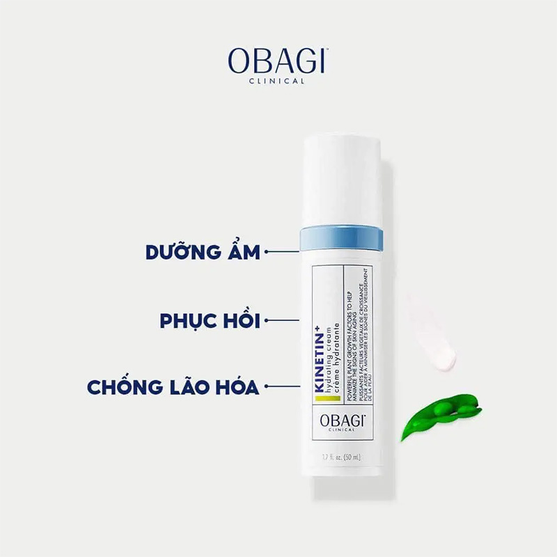 Hình ảnh minh họa củaKem Dưỡng Obagi Clinical Kinetin+ Giúp Dưỡng Ẩm, Làm Dịu Da 50ml Hydrating Cream