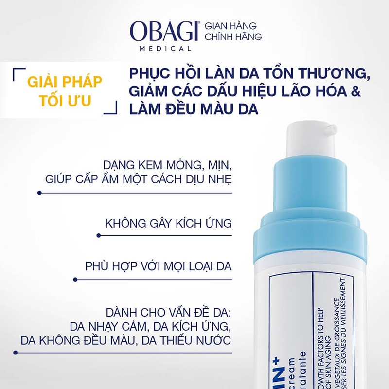 Hình ảnh minh họa củaKem Dưỡng Obagi Clinical Kinetin+ Giúp Dưỡng Ẩm, Làm Dịu Da 50ml Hydrating Cream