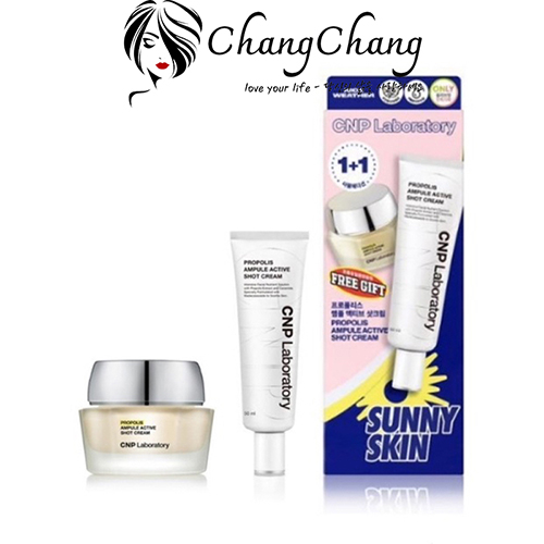 Hình ảnh minh họa củaKem Dưỡng Keo Ong, Phục Hồi Da CNP Laboratory Propolis Ampule Active Shot Cream (Set)