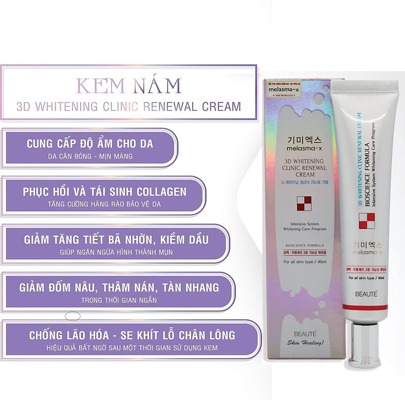 Hình ảnh minh họa củaKem Dưỡng 3W Melasma-X Giảm Thâm Nám & Tàn Nhang 35ml