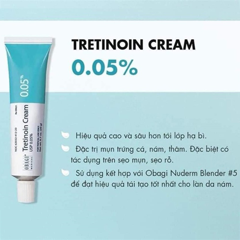 Hình ảnh minh họa củaKem Trị Mụn Nám Lão Hóa Obagi Tretinoin Cream 0,05%