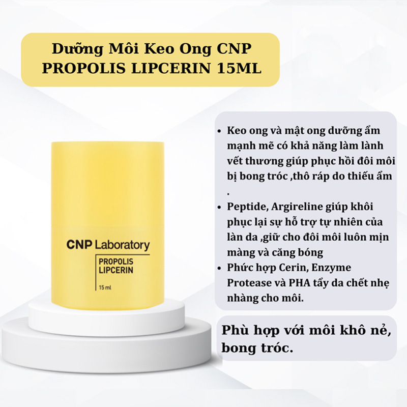 Hình ảnh minh họa củaDưỡng Môi Keo Ong CNP Propolis Lipcerin 15ml