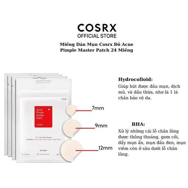 Hình ảnh minh họa củaMiếng Dán Mụn Cosrx Acne Pimple Patch 24 Miếng