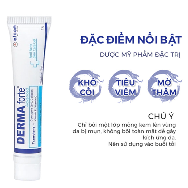 Hình ảnh minh họa củaGel Hỗ Trợ Giảm Mụn, Giảm Thâm Derma Forte Advanced