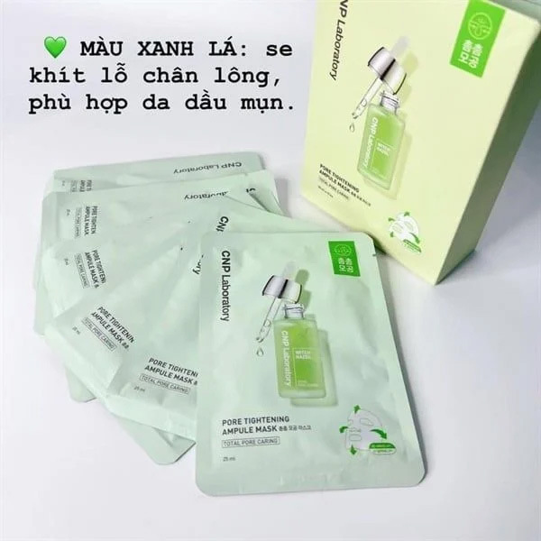 Hình ảnh minh họa củaMặt Nạ CNP Laboratory Ampule Mask Xanh lá