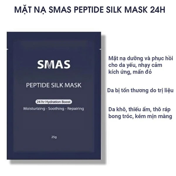 Hình ảnh minh họa củaMặt Nạ Dưỡng Và Phục Hồi Da SMAS Peptide Silk Mask (set 10 miếng)