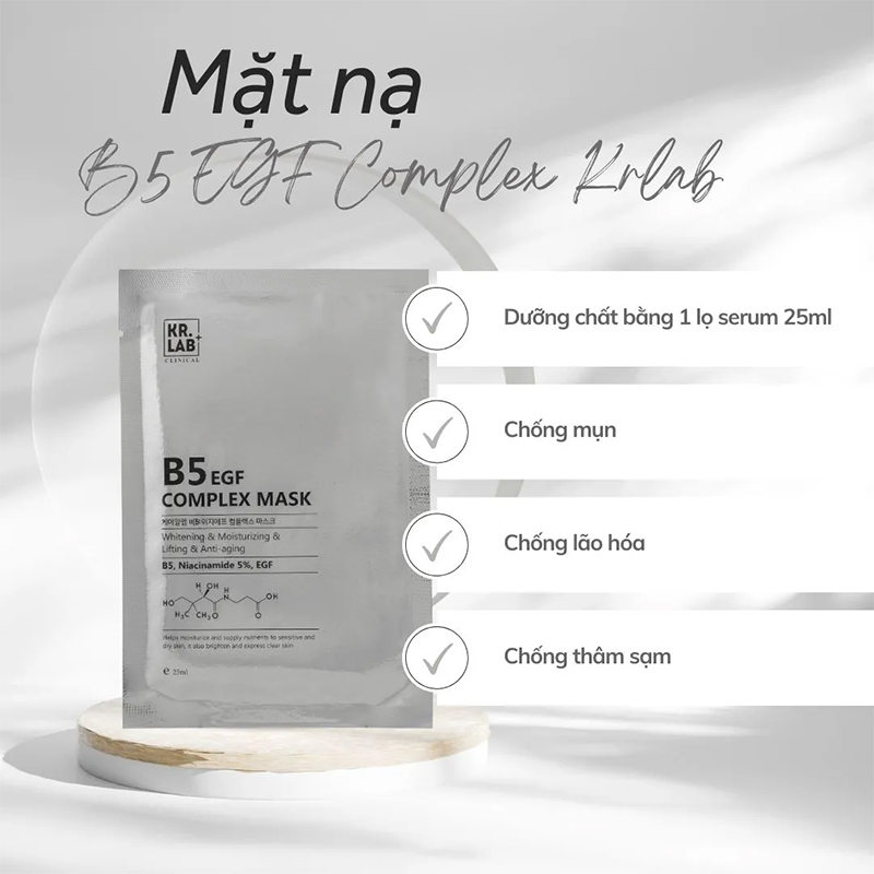 Hình ảnh minh họa củaMặt Nạ Kr Lab+ B5 EGF Complex Mask Cấp Ẩm Phục Hồi