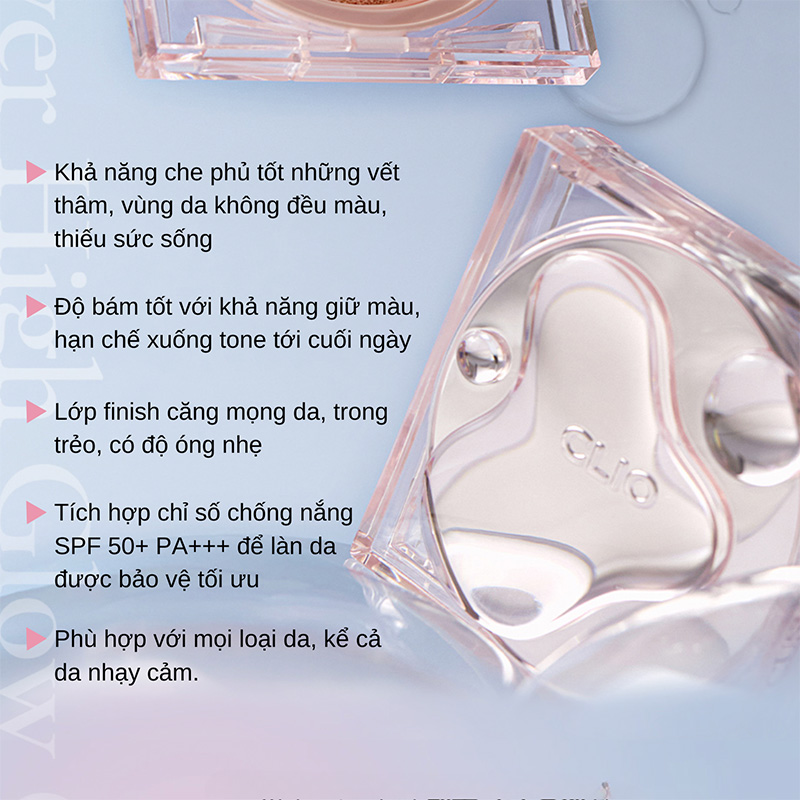 Hình ảnh minh họa củaPhấn Nước Cushion Clio Kill Cover High Glow (Tặng 1 lõi)