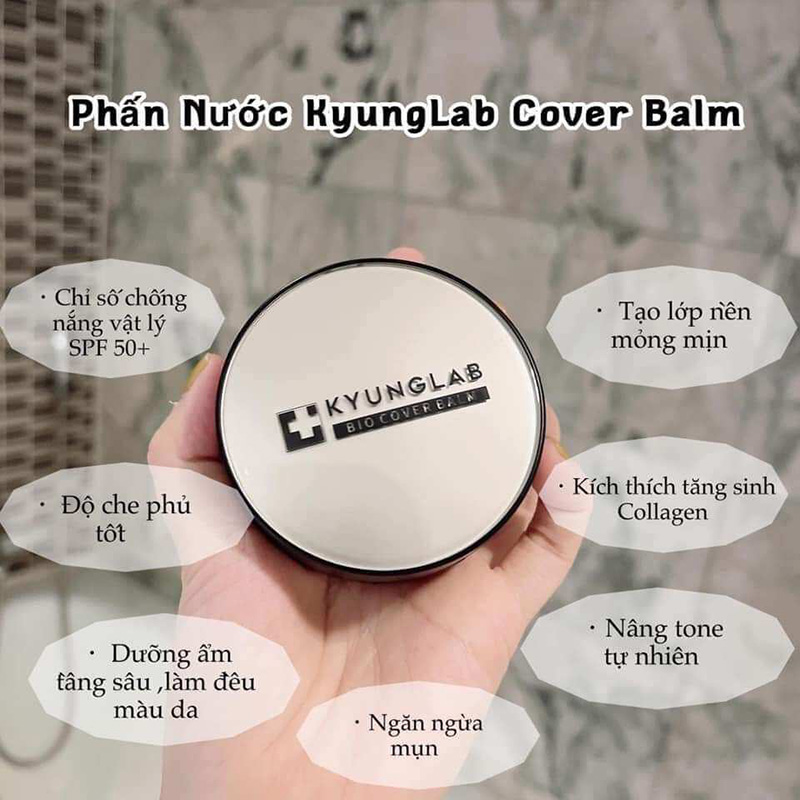 Hình ảnh minh họa củaPhấn Nước Cushion KYUNGLAB BIO COVER BALM Tone Hồng