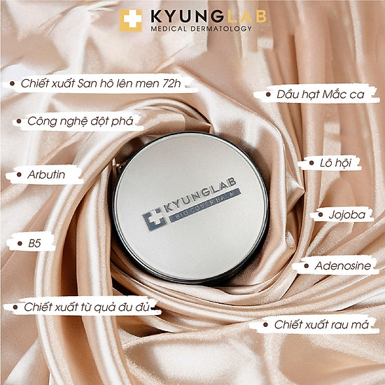 Hình ảnh minh họa củaPhấn Nước Cushion KYUNGLAB BIO COVER BALM Tone Vàng