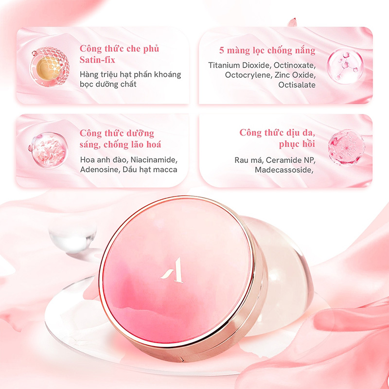 Hình ảnh minh họa củaPhấn Nước Chống Nắng Aperire Day Dream Cover Cushion Tone 01