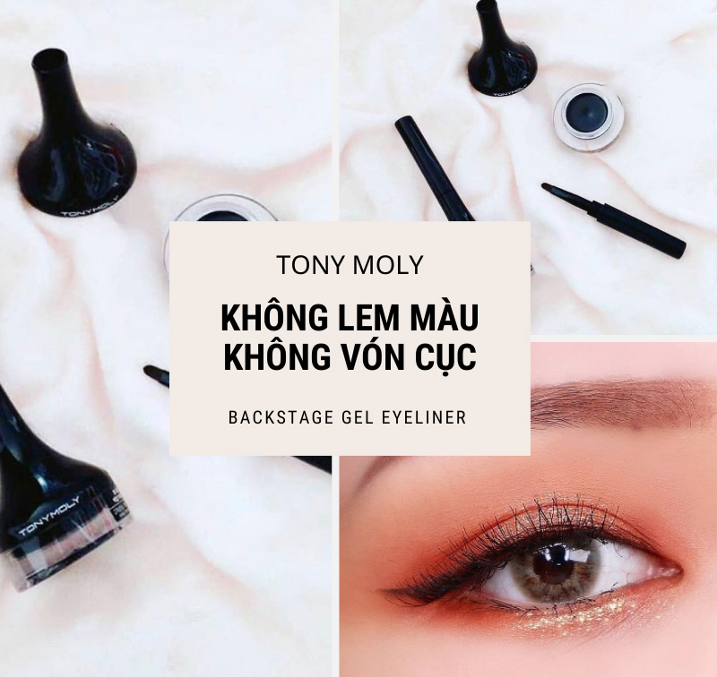 Hình ảnh minh họa củaGel Kẻ Mắt Tony Moly Backstage Eyeliner 4G - 01 Black - Màu đen