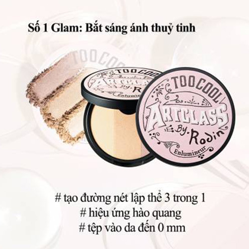 Hình ảnh minh họa củaPhấn Bắt Sáng 3 Màu Too Cool For School Art Class By Rodin Highlighter Màu Glam