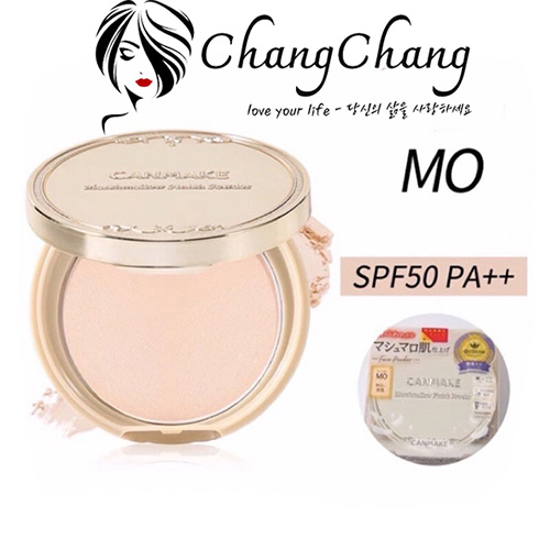 Phấn Phủ Nén Kiềm Dầu, Siêu Mịn Canmake Marshmallow Finish Powder SPF50 PA+++ Màu MO