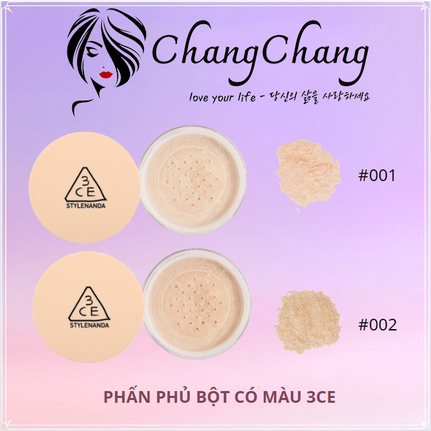 Hình ảnh minh họa củaPhấn Phủ Bột 3CE Natural Finish Loose Powder #001