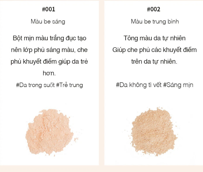 Hình ảnh minh họa củaPhấn Phủ Bột 3CE Natural Finish Loose Powder #001