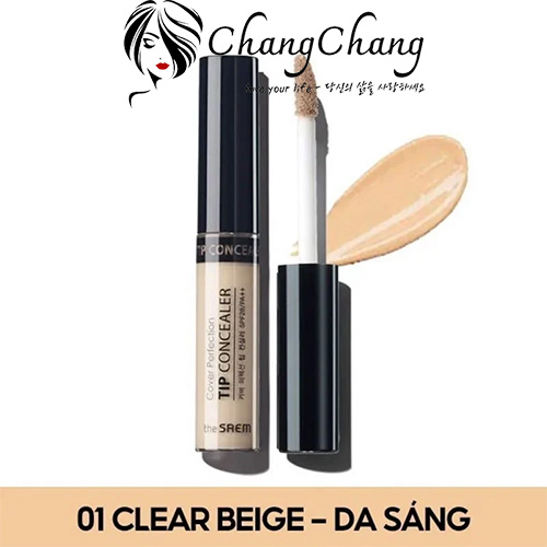 Kem che khuyết điểm The Saem Cover Perfection Tip Concealer Màu 01