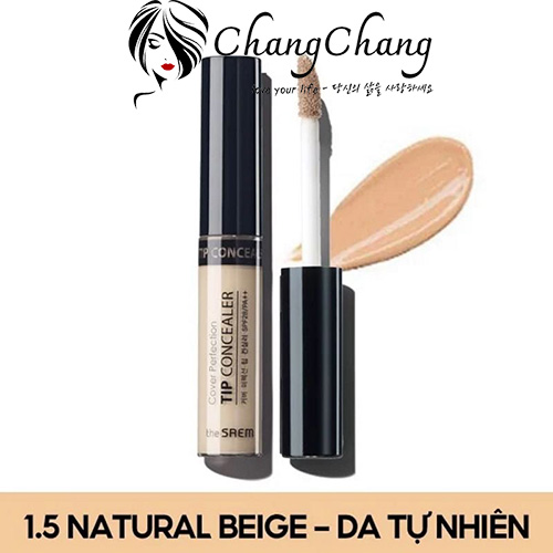 Kem che khuyết điểm The Saem Cover Perfection Tip Concealer Màu 1.5