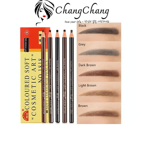 Hình ảnh minh họa củaChì Xé Kẻ Mày Coloured Soft Cosmetic Art Nhật Bản Chống Thấm Nước Màu 03 Nâu