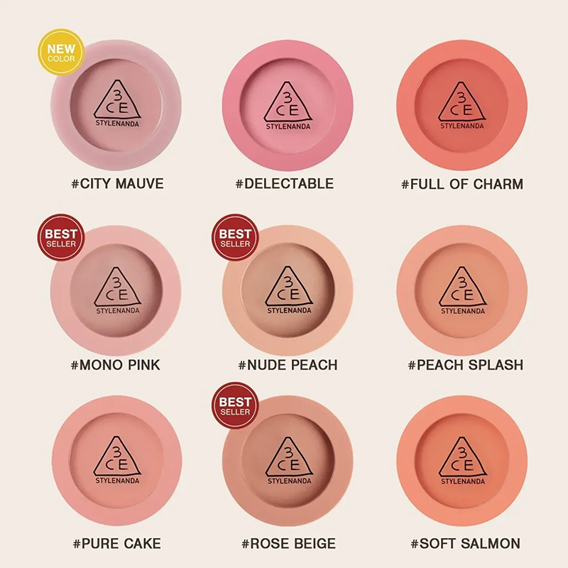 Hình ảnh minh họa củaPhấn Má Hồng 3CE Mood Recipe Face Blush Rose Beige