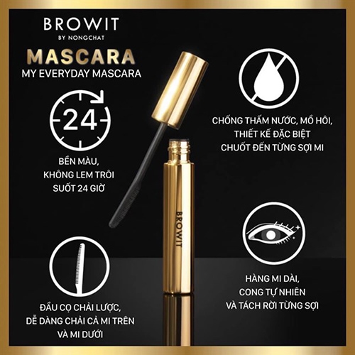 Hình ảnh minh họa củaMascara Browit By Nong Chat Đầu Lược Chống Nước