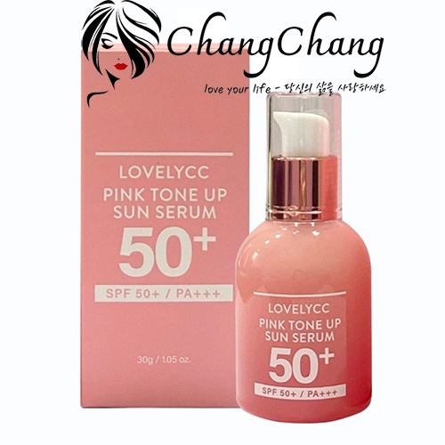 Tinh Chất Chống Nắng Lovelycc Pink Tone Up Sun Serum SPF50+/PA+++