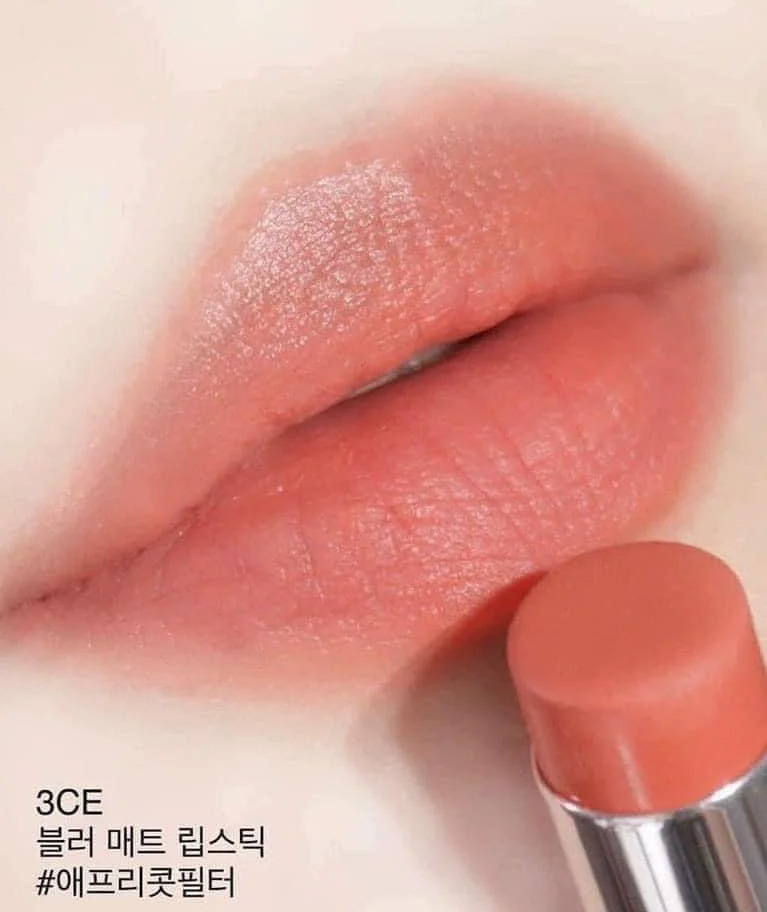 Hình ảnh minh họa củaSon Thỏi 3CE Blur Matte Lipstick - #Apricot Filter