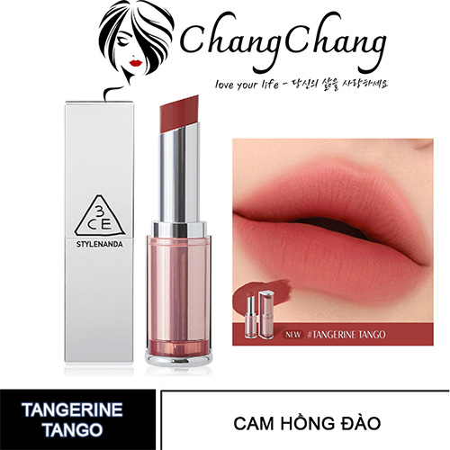 Hình ảnh minh họa củaSon Thỏi 3CE Blur Matte Lipstick - #Tangerine Tango