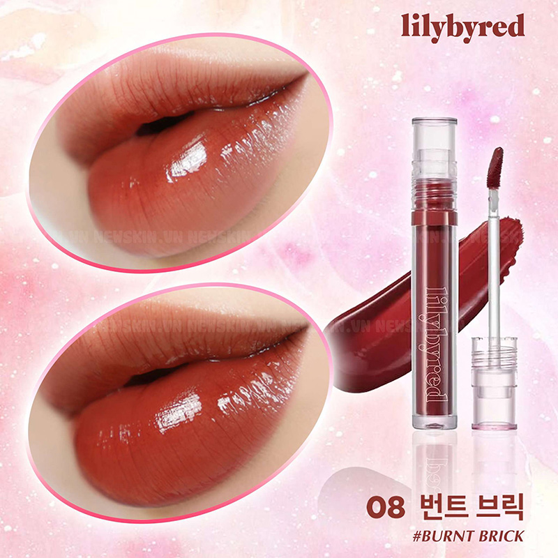 Hình ảnh minh họa củaSon Tint Lilybyred Glassy Layer Fixing Tint #08 Burnt Brick Phiên Bản Giới Hạn